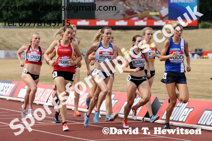 Womens 1500 metres, Muller British Championships, Alexander Stadium, Birmingham. Photo: David T. Hewitson/Sports for All Pics